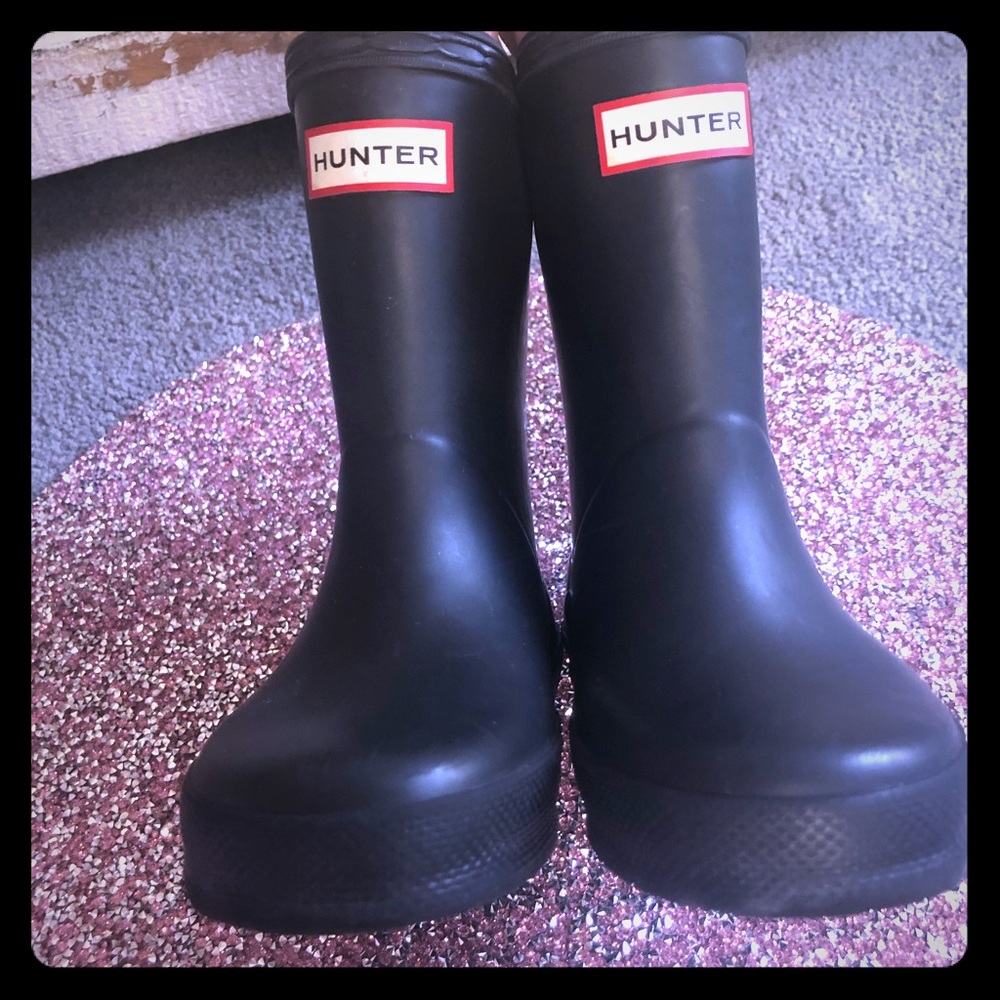 Hunter toddler boots us 7/8 black